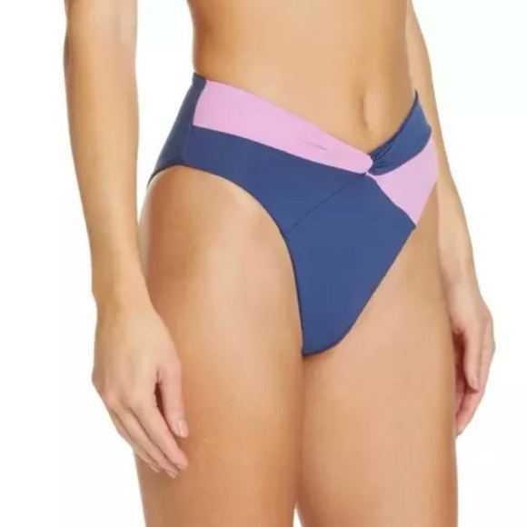 L*Space Nancy Lee Bitsy Bikini Bottom Color: Indigo/Rosebud - Picture 9 of 15